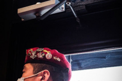 Guardian Angels from all over 5 Boroughs schlepped through the snow and met in Washington Heights at the Angelica’s Uptown Cafe on W 187th Street to celebrate the 43rd Anniversary of the beloved and renowned establishment begun by Curtis Sliwa in the Bronx with just 13 kids in 1979. 
Several hundred came to show their respects and to celebrate where Officials and Heads of the Districts and Chapters spoke and gave out awards to the outstanding representatives and Guardians of 2021.
“We are no different from one another. Guardian Angels have given people a purpose, a duty of providing safety and security amongst their communities,” was exclaimed. 
“Crime has gone up and recruitment is harder,” were other sentiments shared on not only local but Global as well. The Guardian Angels spans now 13 countries across the Globe with Japan holding 21 chapters alone. International presence was provided via ZOOM during the event.
Many people who have been involved in Guardian Angels have moved onto other areas of security jobs and the security sectors.
Sliwa encouraged the importance of keeping streets safe especially in times of uncertainty and the power of community and most of all harmony amongst all.
Manhattan, NYC. February 13, 2022. (C) Bianca Otero