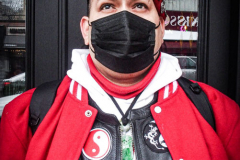 Guardian Angels from all over 5 Boroughs schlepped through the snow and met in Washington Heights at the Angelica’s Uptown Cafe on W 187th Street to celebrate the 43rd Anniversary of the beloved and renowned establishment begun by Curtis Sliwa in the Bronx with just 13 kids in 1979. 
Several hundred came to show their respects and to celebrate where Officials and Heads of the Districts and Chapters spoke and gave out awards to the outstanding representatives and Guardians of 2021.
“We are no different from one another. Guardian Angels have given people a purpose, a duty of providing safety and security amongst their communities,” was exclaimed. 
“Crime has gone up and recruitment is harder,” were other sentiments shared on not only local but Global as well. The Guardian Angels spans now 13 countries across the Globe with Japan holding 21 chapters alone. International presence was provided via ZOOM during the event.
Many people who have been involved in Guardian Angels have moved onto other areas of security jobs and the security sectors.
Sliwa encouraged the importance of keeping streets safe especially in times of uncertainty and the power of community and most of all harmony amongst all.
Manhattan, NYC. February 13, 2022. (C) Bianca Otero