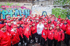 Guardian Angels from all over 5 Boroughs schlepped through the snow and met in Washington Heights at the Angelica’s Uptown Cafe on W 187th Street to celebrate the 43rd Anniversary of the beloved and renowned establishment begun by Curtis Sliwa in the Bronx with just 13 kids in 1979. 
Several hundred came to show their respects and to celebrate where Officials and Heads of the Districts and Chapters spoke and gave out awards to the outstanding representatives and Guardians of 2021.
“We are no different from one another. Guardian Angels have given people a purpose, a duty of providing safety and security amongst their communities,” was exclaimed. 
“Crime has gone up and recruitment is harder,” were other sentiments shared on not only local but Global as well. The Guardian Angels spans now 13 countries across the Globe with Japan holding 21 chapters alone. International presence was provided via ZOOM during the event.
Many people who have been involved in Guardian Angels have moved onto other areas of security jobs and the security sectors.
Sliwa encouraged the importance of keeping streets safe especially in times of uncertainty and the power of community and most of all harmony amongst all.
Manhattan, NYC. February 13, 2022. (C) Bianca Otero