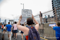 In the wake of mass shootings in Buffalo, NY and Uvalde, TX an estimated 2,000 people marched from Cadman Plaza Park in Brooklyn Heights, NY over the Brooklyn Bridge on their way to Foley Square in Manhattan to protest the proliferation of guns and extreme number of mass shootings in the United States.