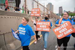In the wake of mass shootings in Buffalo, NY and Uvalde, TX an estimated 2,000 people marched from Cadman Plaza Park in Brooklyn Heights, NY over the Brooklyn Bridge on their way to Foley Square in Manhattan to protest the proliferation of guns and extreme number of mass shootings in the United States.