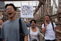 In the wake of mass shootings in Buffalo, NY and Uvalde, TX an estimated 2,000 people marched from Cadman Plaza Park in Brooklyn Heights, NY over the Brooklyn Bridge on their way to Foley Square in Manhattan to protest the proliferation of guns and extreme number of mass shootings in the United States.