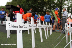 June 8,2022  NEW YORK  -   March for Our Lives Gun Control Rally.  
 Thousands  of marchers took to the streets in New York City In the wake of the unthinkable gun tragedies in Uvalde and Buffalo, supporters of gun reform are taking the fight back into the streets to demand lawmakers act to save lives.