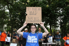 June 8,2022  NEW YORK  -   March for Our Lives Gun Control Rally.  
 Thousands  of marchers took to the streets in New York City In the wake of the unthinkable gun tragedies in Uvalde and Buffalo, supporters of gun reform are taking the fight back into the streets to demand lawmakers act to save lives.