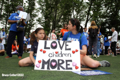 June 8,2022  NEW YORK  -   March for Our Lives Gun Control Rally.  
 Thousands  of marchers took to the streets in New York City In the wake of the unthinkable gun tragedies in Uvalde and Buffalo, supporters of gun reform are taking the fight back into the streets to demand lawmakers act to save lives.