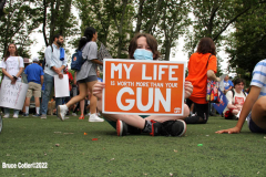 June 8,2022  NEW YORK  -   March for Our Lives Gun Control Rally.  
 Thousands  of marchers took to the streets in New York City In the wake of the unthinkable gun tragedies in Uvalde and Buffalo, supporters of gun reform are taking the fight back into the streets to demand lawmakers act to save lives.