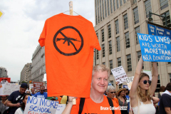 June 8,2022  NEW YORK  -   March for Our Lives Gun Control Rally.  
 Thousands  of marchers took to the streets in New York City In the wake of the unthinkable gun tragedies in Uvalde and Buffalo, supporters of gun reform are taking the fight back into the streets to demand lawmakers act to save lives.