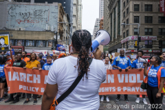 Student led March for Our Lives rally in Zucatti Park. Rallies were held nationwide as a call to action for better gun control.
Photo by Syndi Pilar