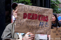 Student led March for Our Lives rally in Zucatti Park. Rallies were held nationwide as a call to action for better gun control.
Photo by Syndi Pilar
