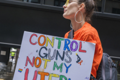 Student led March for Our Lives rally in Zucatti Park. Rallies were held nationwide as a call to action for better gun control.
Photo by Syndi Pilar