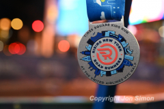 March 20, 2022: The 2022 United Airlines NYC Half Marathon is held in New York City. The course starts in Prospect Park in Brooklyn and ends in Central Park in Manhattan. The Rising New York Road Runner races in Times Square. (Photos by Jon Simon)