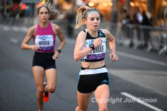March 20, 2022: The 2022 United Airlines NYC Half Marathon is held in New York City. The course starts in Prospect Park in Brooklyn and ends in Central Park in Manhattan. The Rising New York Road Runner races in Times Square. (Photos by Jon Simon)