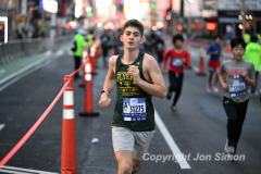 March 20, 2022: The 2022 United Airlines NYC Half Marathon is held in New York City. The course starts in Prospect Park in Brooklyn and ends in Central Park in Manhattan. The Rising New York Road Runner races in Times Square. (Photos by Jon Simon)