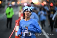 March 20, 2022: The 2022 United Airlines NYC Half Marathon is held in New York City. The course starts in Prospect Park in Brooklyn and ends in Central Park in Manhattan. The Rising New York Road Runner races in Times Square. (Photos by Jon Simon)