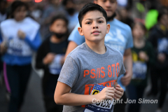 March 20, 2022: The 2022 United Airlines NYC Half Marathon is held in New York City. The course starts in Prospect Park in Brooklyn and ends in Central Park in Manhattan. The Rising New York Road Runner races in Times Square. (Photos by Jon Simon)