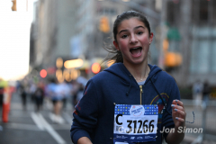 March 20, 2022: The 2022 United Airlines NYC Half Marathon is held in New York City. The course starts in Prospect Park in Brooklyn and ends in Central Park in Manhattan. The Rising New York Road Runner races in Times Square. (Photos by Jon Simon)