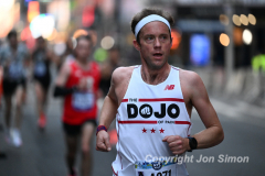 March 20, 2022: The 2022 United Airlines NYC Half Marathon is held in New York City. The course starts in Prospect Park in Brooklyn and ends in Central Park in Manhattan. The Rising New York Road Runner races in Times Square. (Photos by Jon Simon)