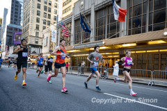 March 20, 2022: The 2022 United Airlines NYC Half Marathon is held in New York City. The course starts in Prospect Park in Brooklyn and ends in Central Park in Manhattan. The Rising New York Road Runner races in Times Square. (Photos by Jon Simon)