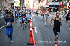 March 20, 2022: The 2022 United Airlines NYC Half Marathon is held in New York City. The course starts in Prospect Park in Brooklyn and ends in Central Park in Manhattan. The Rising New York Road Runner races in Times Square. (Photos by Jon Simon)