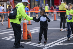 March 20, 2022: The 2022 United Airlines NYC Half Marathon is held in New York City. The course starts in Prospect Park in Brooklyn and ends in Central Park in Manhattan. The Rising New York Road Runner races in Times Square. (Photos by Jon Simon)
