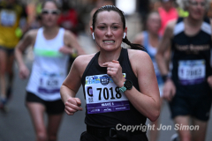 March 20, 2022: The 2022 United Airlines NYC Half Marathon is held in New York City. The course starts in Prospect Park in Brooklyn and ends in Central Park in Manhattan. The Rising New York Road Runner races in Times Square. (Photos by Jon Simon)