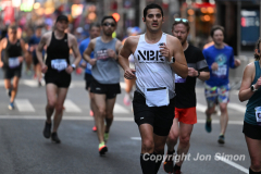 March 20, 2022: The 2022 United Airlines NYC Half Marathon is held in New York City. The course starts in Prospect Park in Brooklyn and ends in Central Park in Manhattan. The Rising New York Road Runner races in Times Square. (Photos by Jon Simon)
