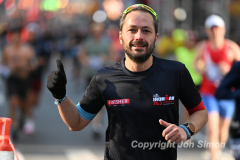 March 20, 2022: The 2022 United Airlines NYC Half Marathon is held in New York City. The course starts in Prospect Park in Brooklyn and ends in Central Park in Manhattan. The Rising New York Road Runner races in Times Square. (Photos by Jon Simon)