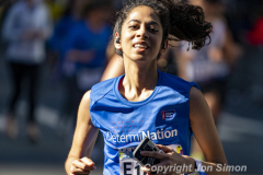 March 20, 2022: The 2022 United Airlines NYC Half Marathon is held in New York City. The course starts in Prospect Park in Brooklyn and ends in Central Park in Manhattan. The Rising New York Road Runner races in Times Square. (Photos by Jon Simon)