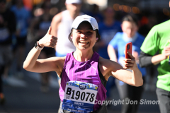 March 20, 2022: The 2022 United Airlines NYC Half Marathon is held in New York City. The course starts in Prospect Park in Brooklyn and ends in Central Park in Manhattan. The Rising New York Road Runner races in Times Square. (Photos by Jon Simon)