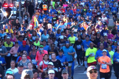 March 19, 2022  New York, T he United Airlines NYC Half is back after a cancellation last year due to Covid. The route starts in Brooklyn's Prospect Park and ends in Manhattan's Central Park. 13.1 miles of New York City streets on Sunday, March 20.