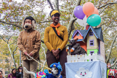The 23rd Great PUPkin contest took place again after a year hiatus due to COVID. The biggest dog costume contest Fort Greene with over 80 contestants and hundreds of onlookers. While all were impressive, the winner this year was Howie and his Hot Dog Stand taking first place. (C) Bianca Otero. October 31, 2021. Brooklyn, New York