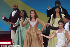 August, 5, 2022     NEW YORK  
The cast of the Broadway production, "Hamilton" performs in New York's Central Park for the Good Morning America Concert series.