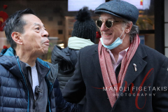 ©Manoli Figetakis PhotographyRupert Jee and Bill Scheft who’s an American comedy writer and novelist. He’s is best known for being a staff writer for David Letterman from 1991 - 2015 outside Hello Deli celebrating the 30th anniversary on Jan 31 2022.