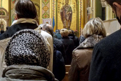 New York Governor KATHY HOCHUL and other dignitaries attended mass at St. George Ukrainian Catholic Church in the East Village, NYC, to show solidarity and support with Ukraine.  Gov. HOCHUL delivered a speech putting more emphasis on the importance of the prevention of New York State doing business with Russian entities. Wednesday, March 2, 2022. (C) Bianca Otero