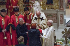 New York Governor KATHY HOCHUL and other dignitaries attended mass at St. George Ukrainian Catholic Church in the East Village, NYC, to show solidarity and support with Ukraine.  Gov. HOCHUL delivered a speech putting more emphasis on the importance of the prevention of New York State doing business with Russian entities. Wednesday, March 2, 2022. (C) Bianca Otero