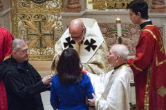 New York Governor KATHY HOCHUL and other dignitaries attended mass at St. George Ukrainian Catholic Church in the East Village, NYC, to show solidarity and support with Ukraine.  Gov. HOCHUL delivered a speech putting more emphasis on the importance of the prevention of New York State doing business with Russian entities. Wednesday, March 2, 2022. (C) Bianca Otero