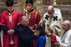 New York Governor KATHY HOCHUL and other dignitaries attended mass at St. George Ukrainian Catholic Church in the East Village, NYC, to show solidarity and support with Ukraine.  Gov. HOCHUL delivered a speech putting more emphasis on the importance of the prevention of New York State doing business with Russian entities. Wednesday, March 2, 2022. (C) Bianca Otero