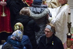 New York Governor KATHY HOCHUL and other dignitaries attended mass at St. George Ukrainian Catholic Church in the East Village, NYC, to show solidarity and support with Ukraine.  Gov. HOCHUL delivered a speech putting more emphasis on the importance of the prevention of New York State doing business with Russian entities. Wednesday, March 2, 2022. (C) Bianca Otero