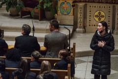 New York Governor KATHY HOCHUL and other dignitaries attended mass at St. George Ukrainian Catholic Church in the East Village, NYC, to show solidarity and support with Ukraine.  Gov. HOCHUL delivered a speech putting more emphasis on the importance of the prevention of New York State doing business with Russian entities. Wednesday, March 2, 2022. (C) Bianca Otero