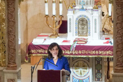 New York Governor KATHY HOCHUL and other dignitaries attended mass at St. George Ukrainian Catholic Church in the East Village, NYC, to show solidarity and support with Ukraine.  Gov. HOCHUL delivered a speech putting more emphasis on the importance of the prevention of New York State doing business with Russian entities. Wednesday, March 2, 2022. (C) Bianca Otero