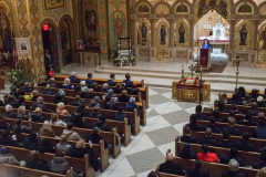 New York Governor KATHY HOCHUL and other dignitaries attended mass at St. George Ukrainian Catholic Church in the East Village, NYC, to show solidarity and support with Ukraine.  Gov. HOCHUL delivered a speech putting more emphasis on the importance of the prevention of New York State doing business with Russian entities. Wednesday, March 2, 2022. (C) Bianca Otero