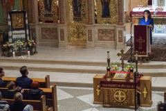 New York Governor KATHY HOCHUL and other dignitaries attended mass at St. George Ukrainian Catholic Church in the East Village, NYC, to show solidarity and support with Ukraine.  Gov. HOCHUL delivered a speech putting more emphasis on the importance of the prevention of New York State doing business with Russian entities. Wednesday, March 2, 2022. (C) Bianca Otero