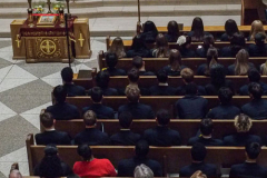 New York Governor KATHY HOCHUL and other dignitaries attended mass at St. George Ukrainian Catholic Church in the East Village, NYC, to show solidarity and support with Ukraine.  Gov. HOCHUL delivered a speech putting more emphasis on the importance of the prevention of New York State doing business with Russian entities. Wednesday, March 2, 2022. (C) Bianca Otero