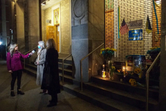 New York Governor KATHY HOCHUL and other dignitaries attended mass at St. George Ukrainian Catholic Church in the East Village, NYC, to show solidarity and support with Ukraine.  Gov. HOCHUL delivered a speech putting more emphasis on the importance of the prevention of New York State doing business with Russian entities. Wednesday, March 2, 2022. (C) Bianca Otero