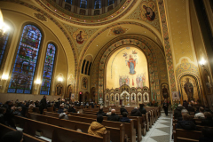 New York Governor KATHY HOCHUL and other dignitaries attended mass at St. George Ukrainian Catholic Church in the East Village, NYC, to show solidarity and support with Ukraine.  Gov. HOCHUL delivered a speech putting more emphasis on the importance of the prevention of New York State doing business with Russian entities. Wednesday, March 2, 2022. (C) Bianca Otero