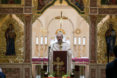 New York Governor KATHY HOCHUL and other dignitaries attended mass at St. George Ukrainian Catholic Church in the East Village, NYC, to show solidarity and support with Ukraine.  Gov. HOCHUL delivered a speech putting more emphasis on the importance of the prevention of New York State doing business with Russian entities. Wednesday, March 2, 2022. (C) Bianca Otero