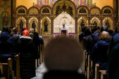 New York Governor KATHY HOCHUL and other dignitaries attended mass at St. George Ukrainian Catholic Church in the East Village, NYC, to show solidarity and support with Ukraine.  Gov. HOCHUL delivered a speech putting more emphasis on the importance of the prevention of New York State doing business with Russian entities. Wednesday, March 2, 2022. (C) Bianca Otero