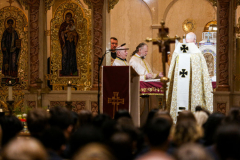 New York Governor KATHY HOCHUL and other dignitaries attended mass at St. George Ukrainian Catholic Church in the East Village, NYC, to show solidarity and support with Ukraine.  Gov. HOCHUL delivered a speech putting more emphasis on the importance of the prevention of New York State doing business with Russian entities. Wednesday, March 2, 2022. (C) Bianca Otero
