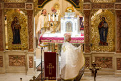 New York Governor KATHY HOCHUL and other dignitaries attended mass at St. George Ukrainian Catholic Church in the East Village, NYC, to show solidarity and support with Ukraine.  Gov. HOCHUL delivered a speech putting more emphasis on the importance of the prevention of New York State doing business with Russian entities. Wednesday, March 2, 2022. (C) Bianca Otero