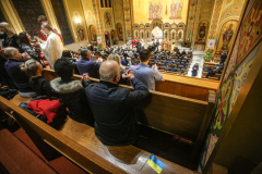 New York Governor KATHY HOCHUL and other dignitaries attended mass at St. George Ukrainian Catholic Church in the East Village, NYC, to show solidarity and support with Ukraine.  Gov. HOCHUL delivered a speech putting more emphasis on the importance of the prevention of New York State doing business with Russian entities. Wednesday, March 2, 2022. (C) Bianca Otero